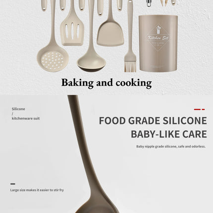 15-Piece Silicone Kitchen Utensil Set