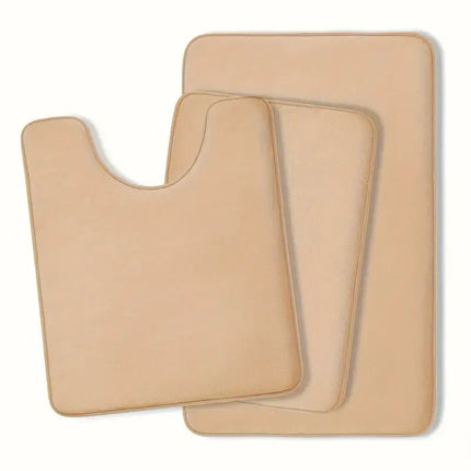 3-Piece Bathroom Floor Mat Set