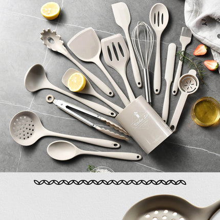 15-Piece Silicone Kitchen Utensil Set