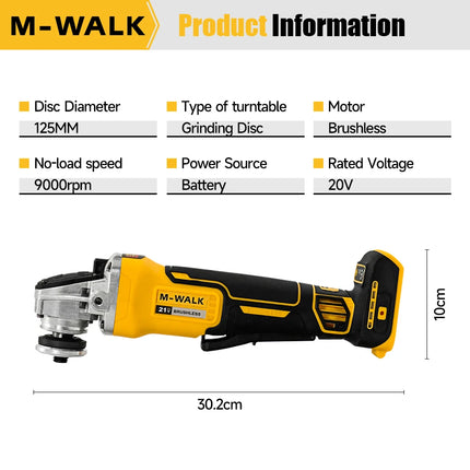 125mm Cordless Angle Grinder