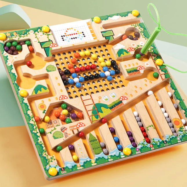 Montessori Magnetic Color Sorting Puzzle Game for Kids
