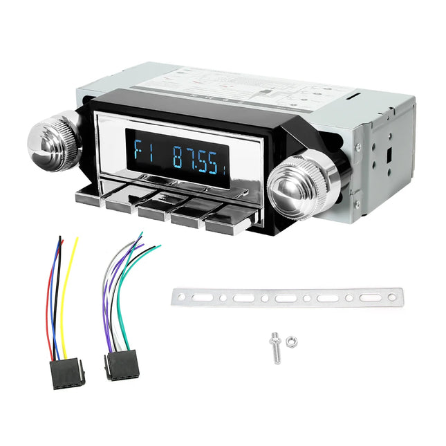Retro Car Radio with Bluetooth and USB
