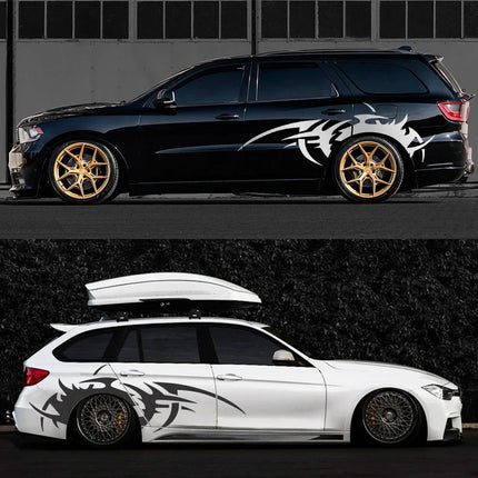 Flame Pattern Car Decal