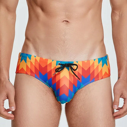 Men's Geometric Print Swim Briefs