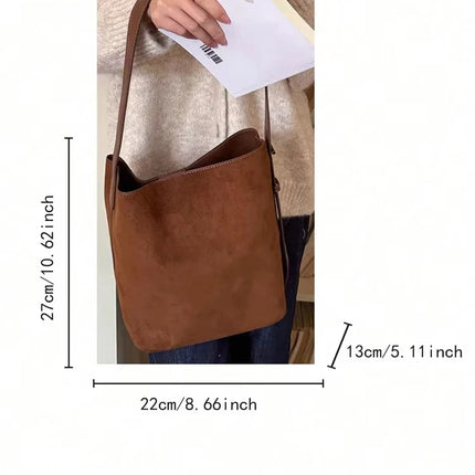 Large Suede Tote Bag