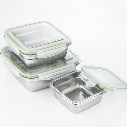 Stainless Steel Food Storage Box Set