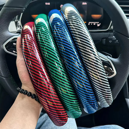 Carbon Fiber Steering Wheel Cover Set – 3 Pieces