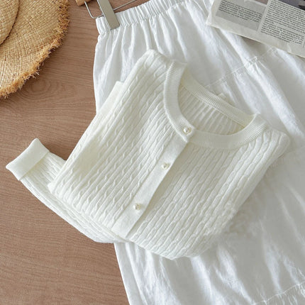 Women's Long Sleeve Knitted Cardigan