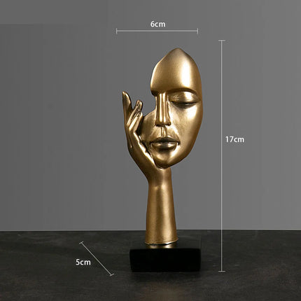 Abstract Resin Mask Figurine