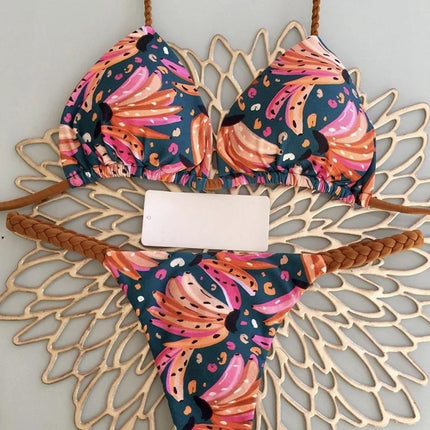 Leopard Print Bikini Set