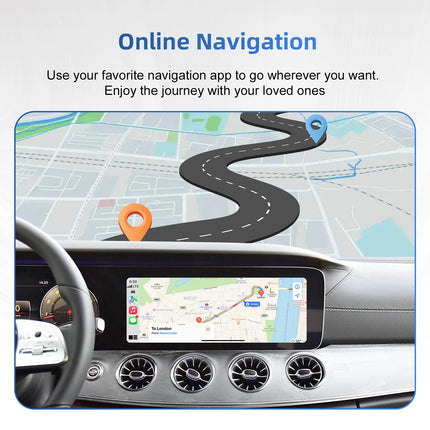 Ezonetronics Wireless CarPlay Android Auto Retrofit Kit Decoder Box CarPlay Interface for Mercedes Benz NTG6.0 MBUX System 2019+
