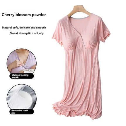 Padded Maternity Nursing Sleep Dress