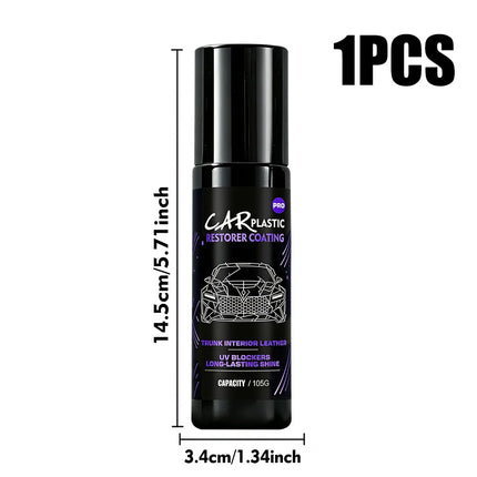 Car Plastic Restorer & Black Gloss