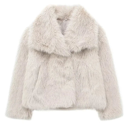 Women's Fluffy Faux Fur Coat