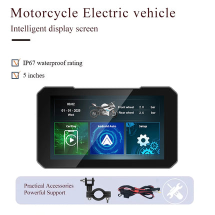5-Inch Motorcycle GPS Navigation Screen