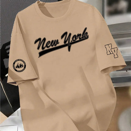 Men's Letter Print Casual T-Shirt