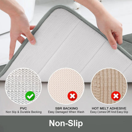 U-Shape Memory Foam Bathroom Mat