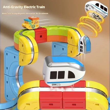Magnetic Anti-Gravity Electric Train Track Set for Kids