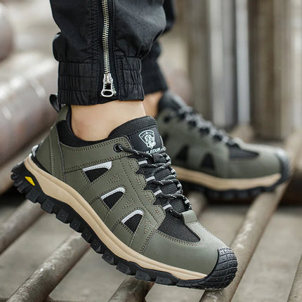 Men's Lightweight Breathable Steel Toe Safety Shoes
