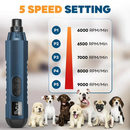 5-Speed Pet Nail Grinder