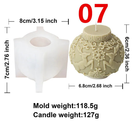 Christmas Silicone Candle Mold