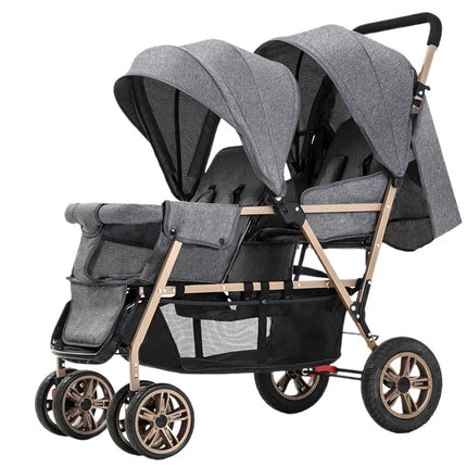 Lightweight Tandem Twin Baby Stroller