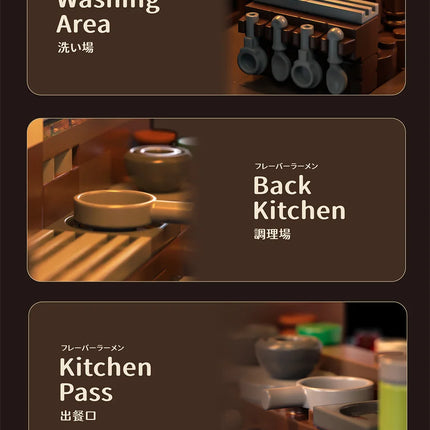 Japanese Ramen Shop Building Block Set