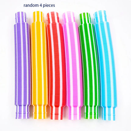 4-Pack Mini Pop Tube Fidget Toys