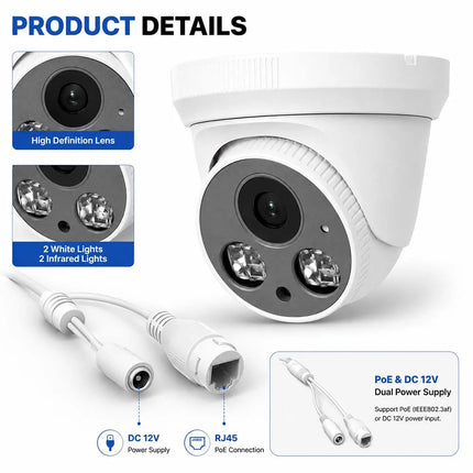 4K Ultra-Wide PoE Security Camera