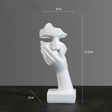 Abstract Resin Mask Figurine