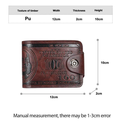 Vintage Pattern Leather Wallet