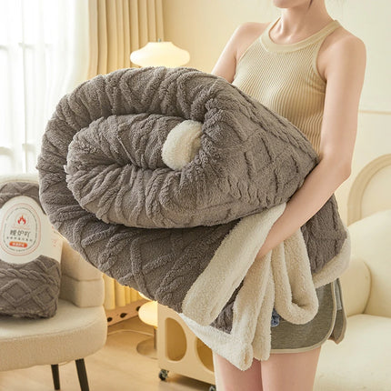 Soft Coral Velvet Flannel Blanket