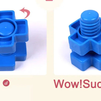 Nut-Shaped Matching Building Block Set
