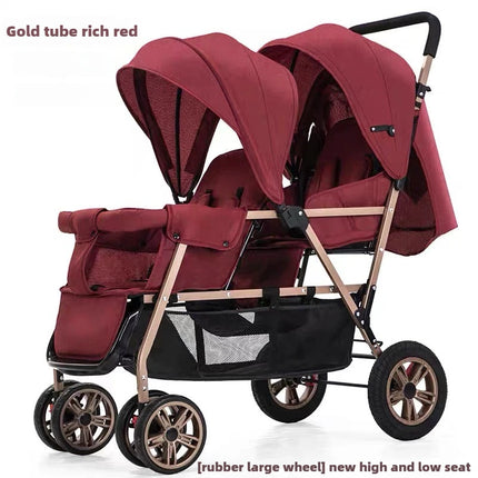 Lightweight Tandem Twin Baby Stroller