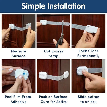Adhesive Baby Safety Locks