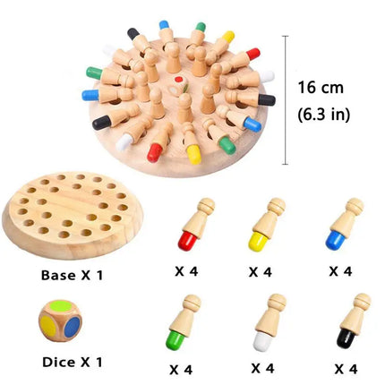 Wooden Memory Match Game