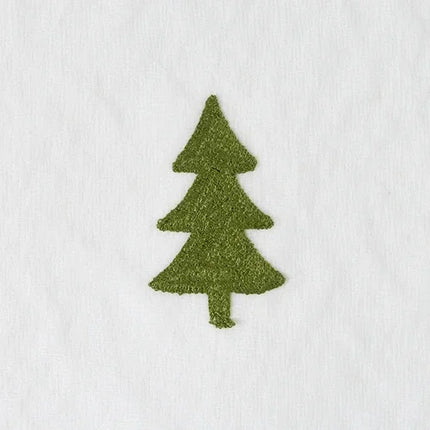 Christmas Tree Embroidered Sheer Curtain