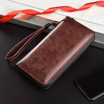 Long RFID Zipper Wallet