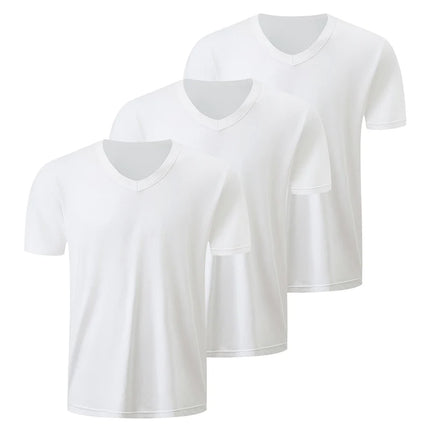 Men's Solid Color V-Neck T-Shirt