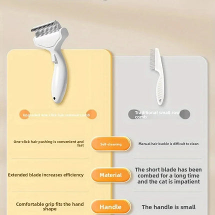 Curved Stainless Steel Pet Comb