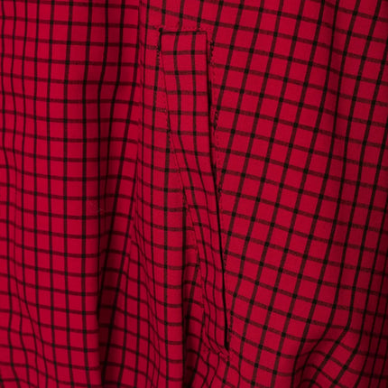 Women's Red Plaid Bomber Jacket