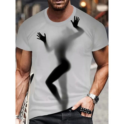 Men's 3D Abstract Graphic T-Shirt