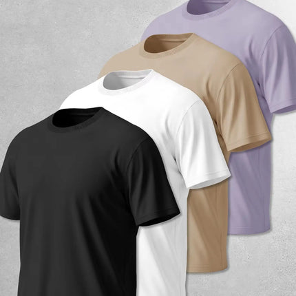 4-Pack Basic Short Sleeve T-Shirts