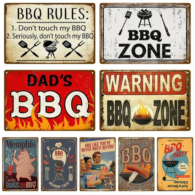 Vintage Aluminum Wall Sign