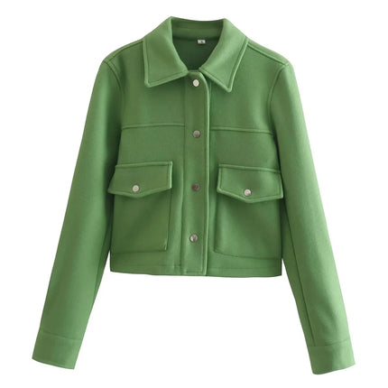 Women's Button-Up Casual Jacket
