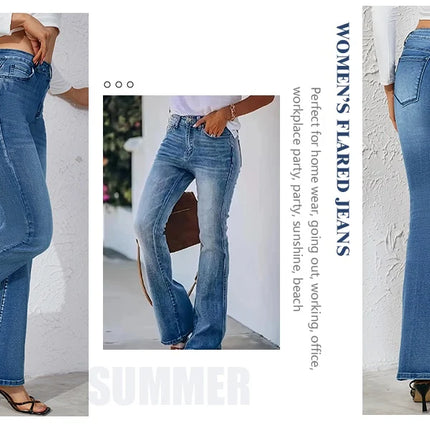 High-Waist Flared Jeans