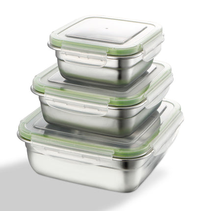 Stainless Steel Food Storage Box Set