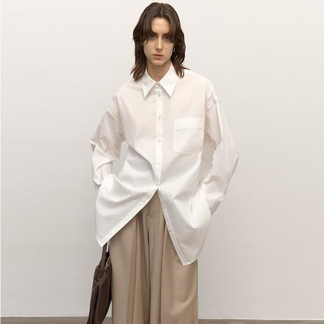 Heart’s Desire Draped Silhouette Shirt