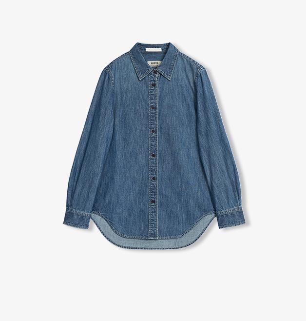 Women’s BERTO Denim Lapel Shirt