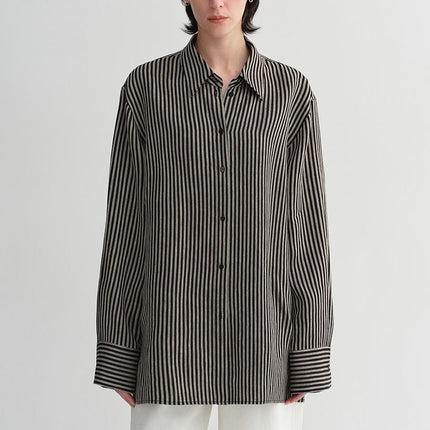 Women’s Linen Pinstripe Shirt